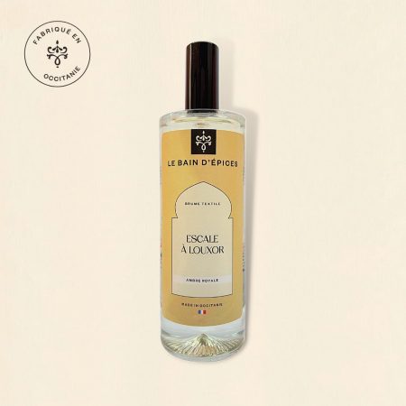 Brume textile, brume d'oreiller Escale à Louxor, Ambre royale 100 ml