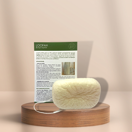 Loofah : éponge végétale "Konjac"